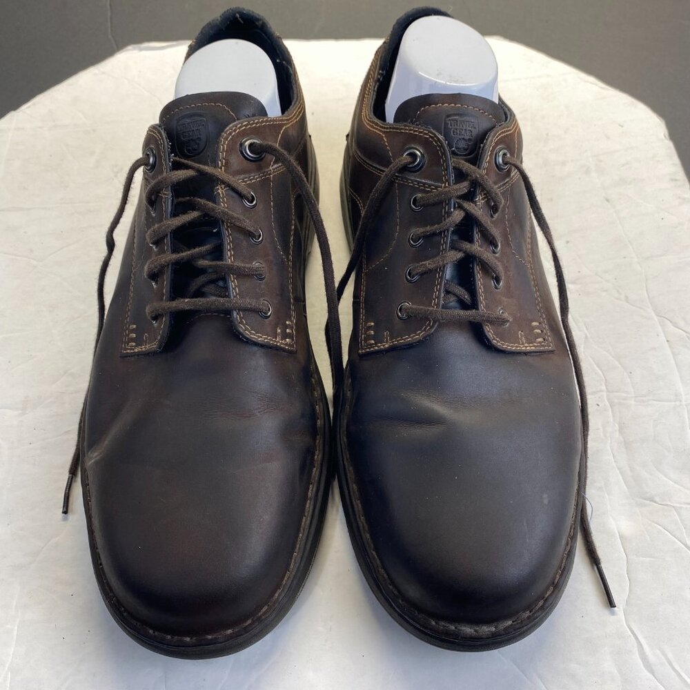 Timberland Men's Brown Ortholite Leather Dress Shoes 1828 Size‎ 14M Comfort